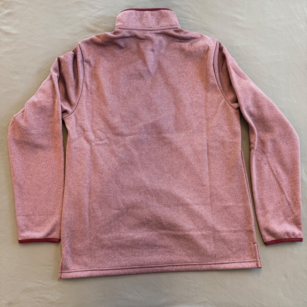 CORE365 Mens Quarter Zip Fleece Lined Pullover Burgundy Heather Medium - Picture 3 of 10